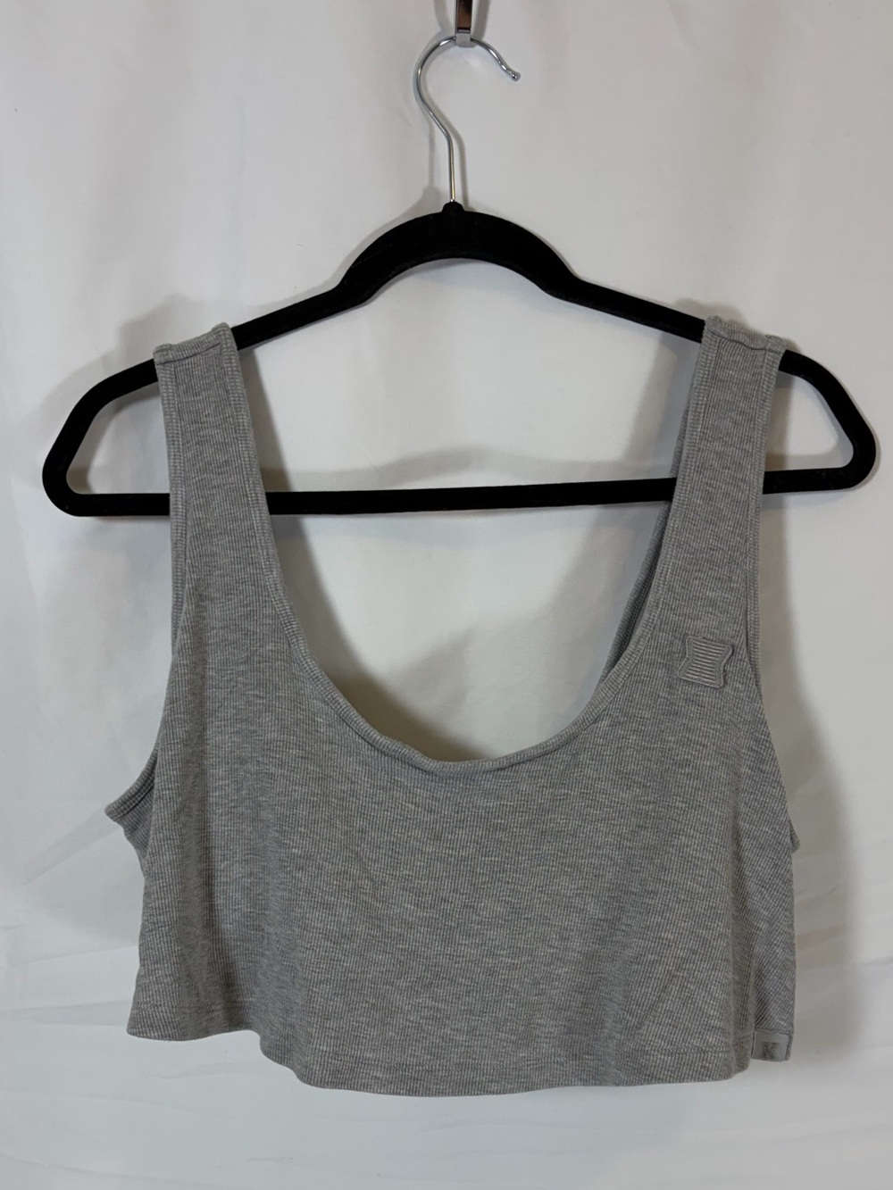 Savage X Fenty Rib Sleep Crop Top in Gray Size 2x